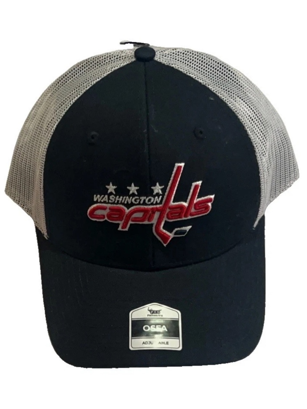 Washington Capitals Fan Favorite Adult Trucker Mesh SnapBack Hat NEW RARE